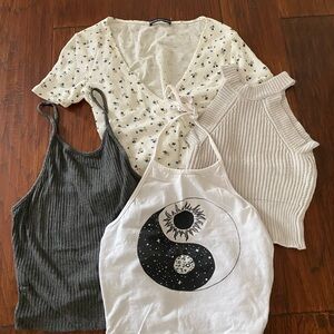 Brandy Melville Crop Top Bundle S